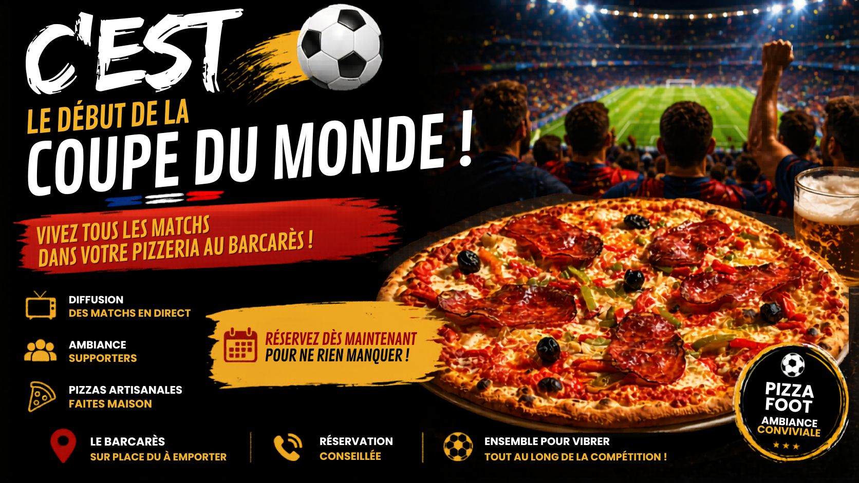 coupe du monde pizzeria du soleil barcares