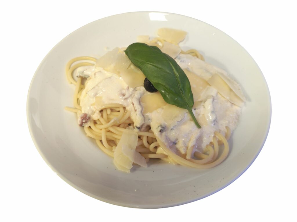 Spaghetti crème maison